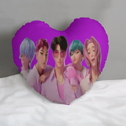 💜⚔️ Viral KPOP Demon Hunters™ Heart‑Shaped Pillow — Soft, Aesthetic & Full of Fandom Energy