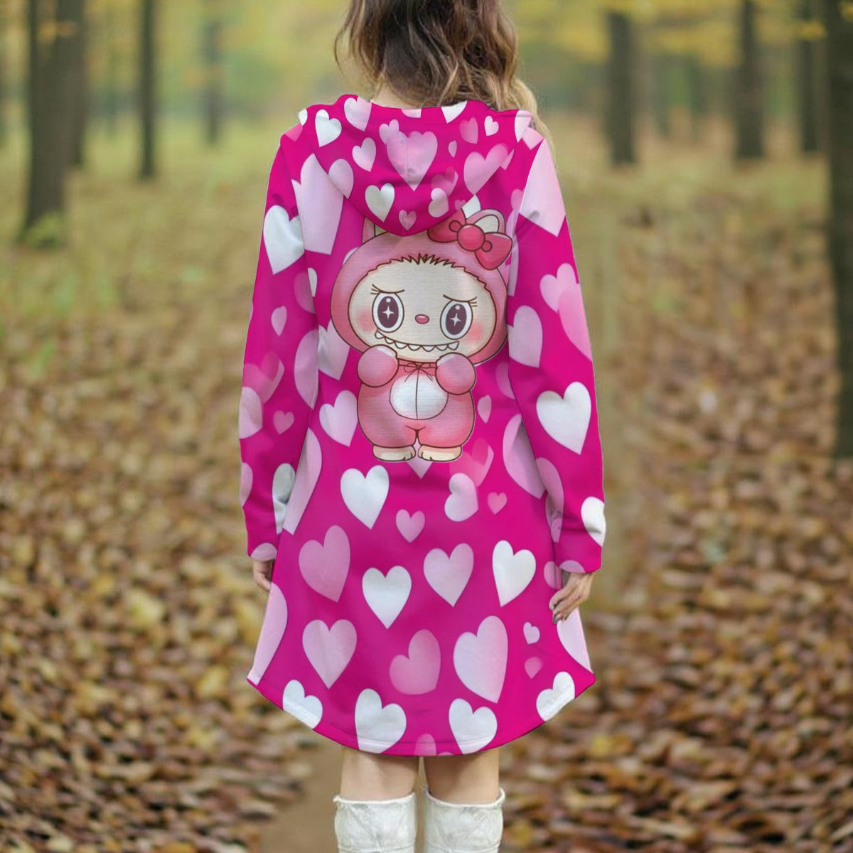 Exclusive Designed - Women's Long Hooded Dress