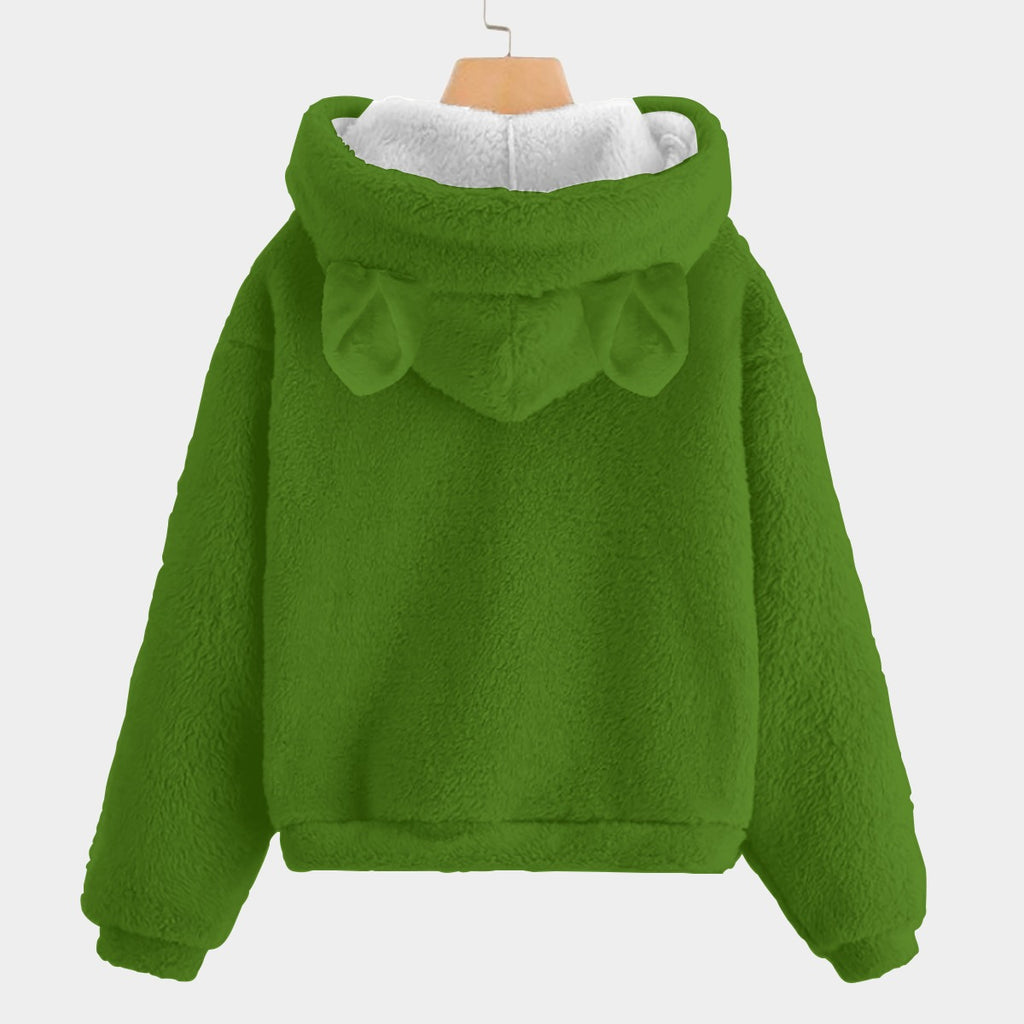 🧸Labubu Hulk SnugglePop™ Hoodie – Cute, Cozy & Ear-Resistible