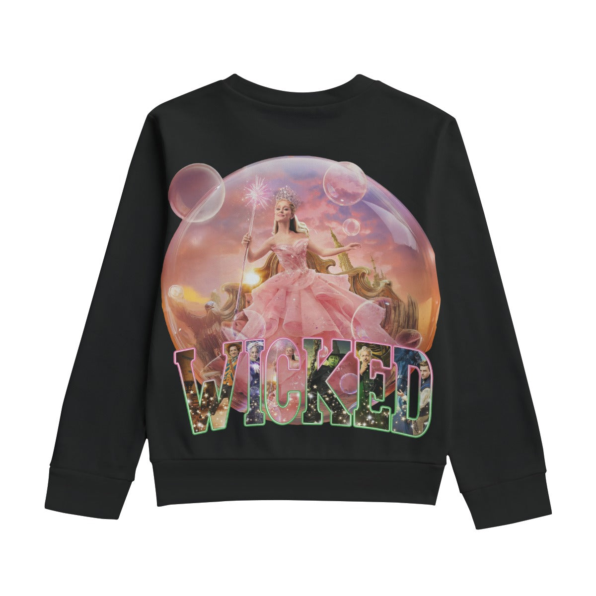 KID'S WICKED SWEATSHIRTS -“Glinda’s Bubble Magic Sweatshirt – Wickedly Cozy Cotton Comfort”