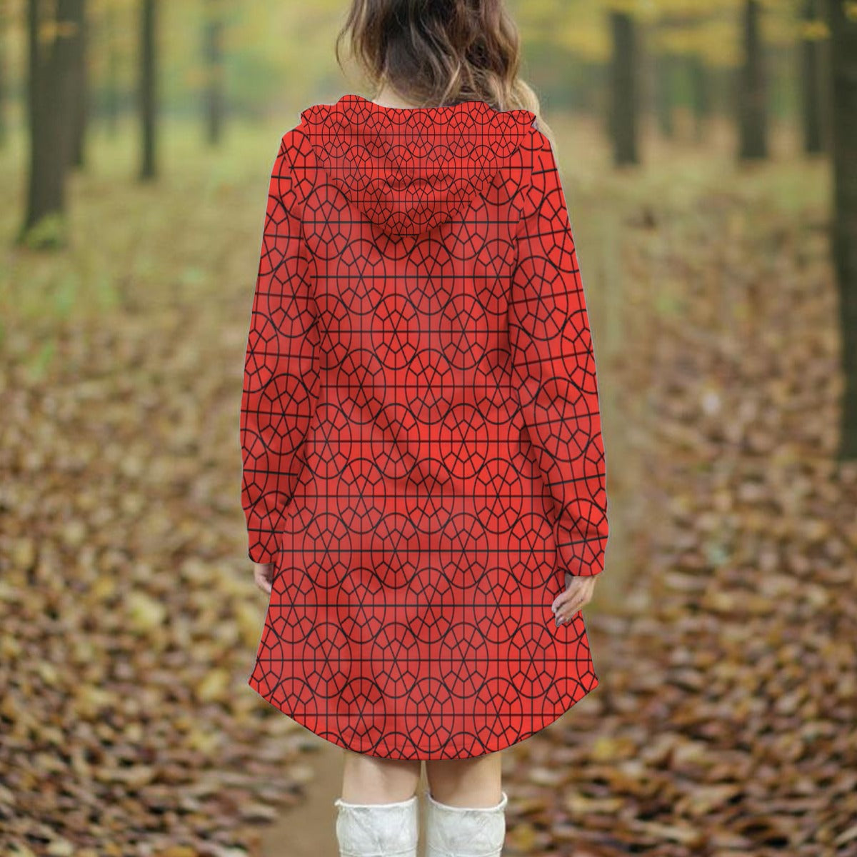 Exclusive Designed - Women's Long Hooded Dress