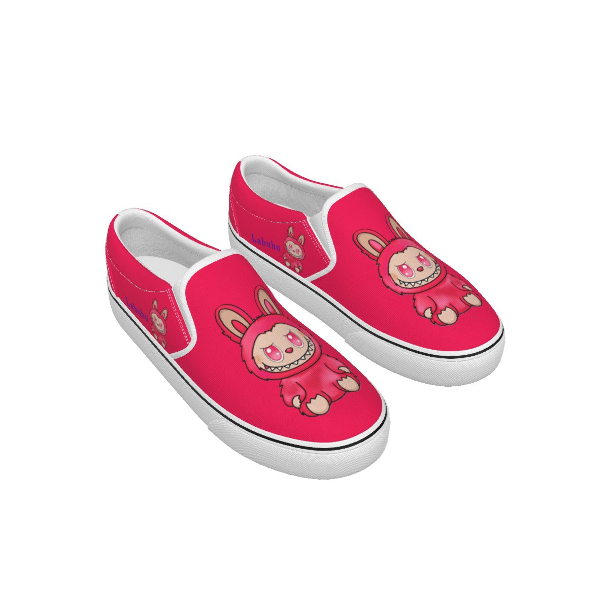 Labubu Exclusive Designs Kid's Slip On Sneakers (PINK) ONLY SOLD HERE!