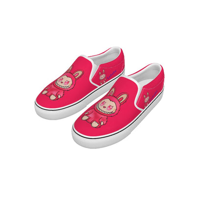 Labubu Exclusive Designs Kid's Slip On Sneakers (PINK) ONLY SOLD HERE!