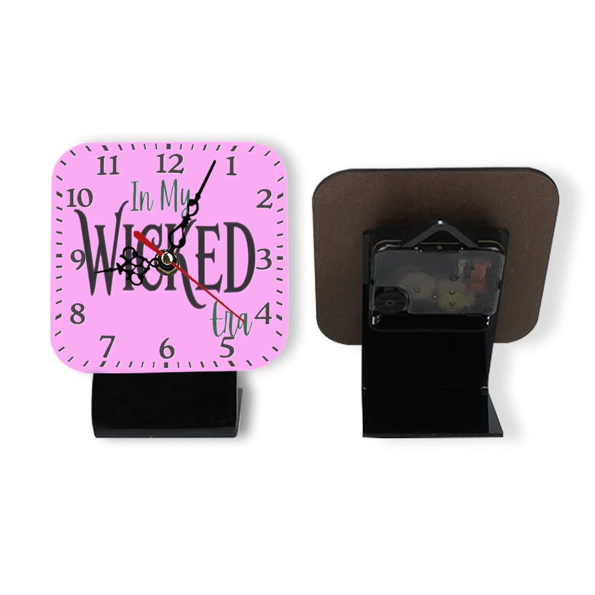 Exclusive Wicked Square Wood Clock