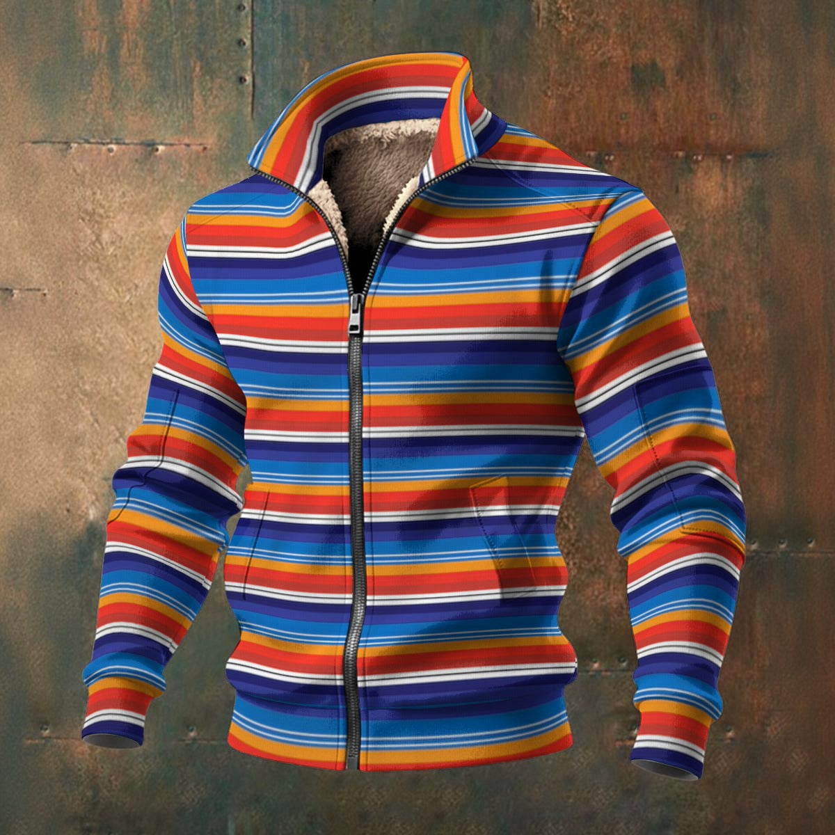 🧊“FrostFlex™ Knit Fleece — Built for Bold” - Men's Fleece Zip Jacket - Exclusive