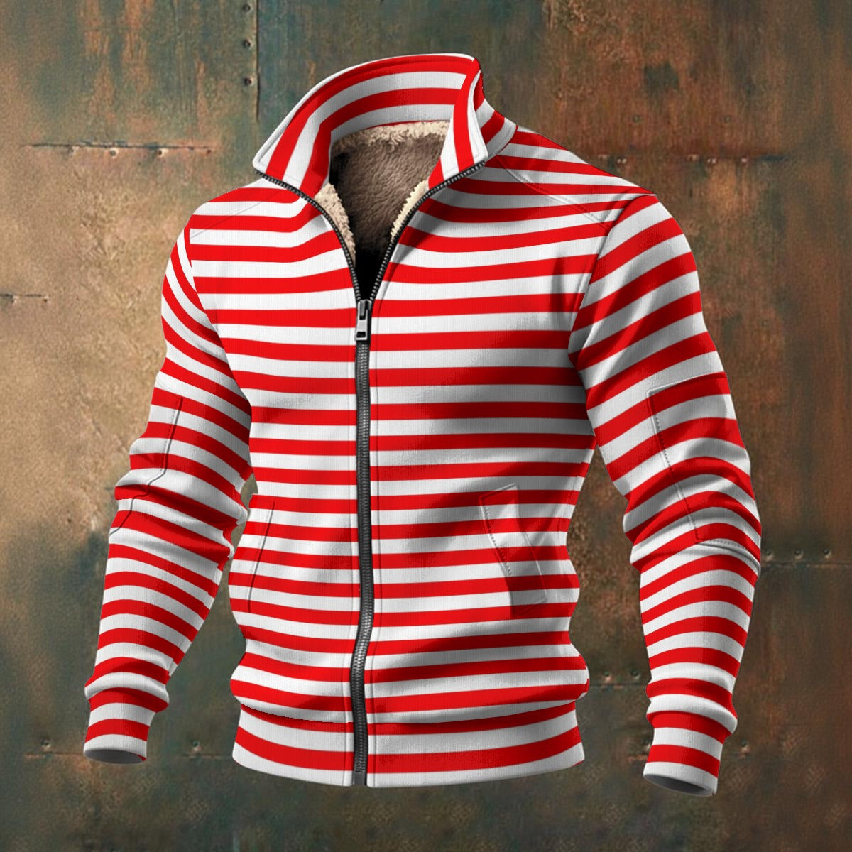 🧊“FrostFlex™ Knit Fleece — Built for Bold” - Men's Fleece Zip Jacket - Exclusive