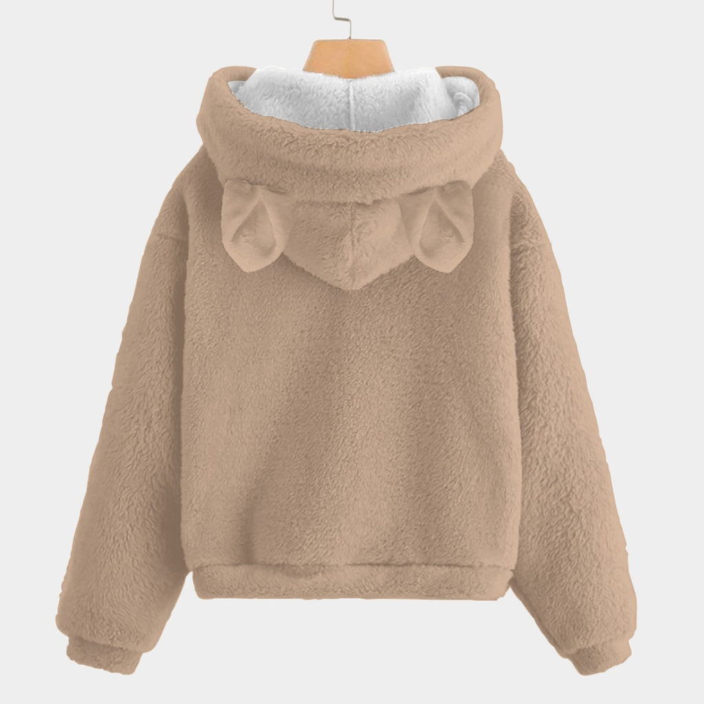 🧸 Title: Labubu SnugglePop™ Hoodie – Cute, Cozy &amp; Ear-Resistible Labubu Light Brown Overalls