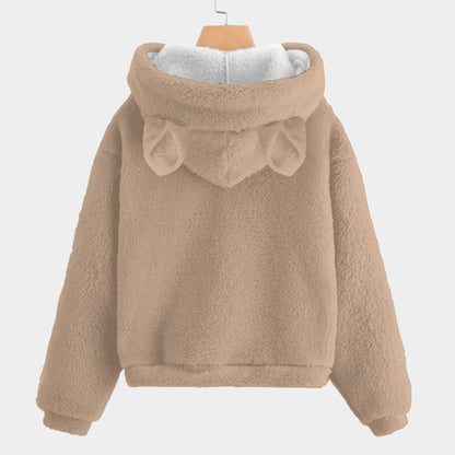 🧸 Title: Labubu SnugglePop™ Hoodie – Cute, Cozy &amp; Ear-Resistible Labubu Light Brown Overalls