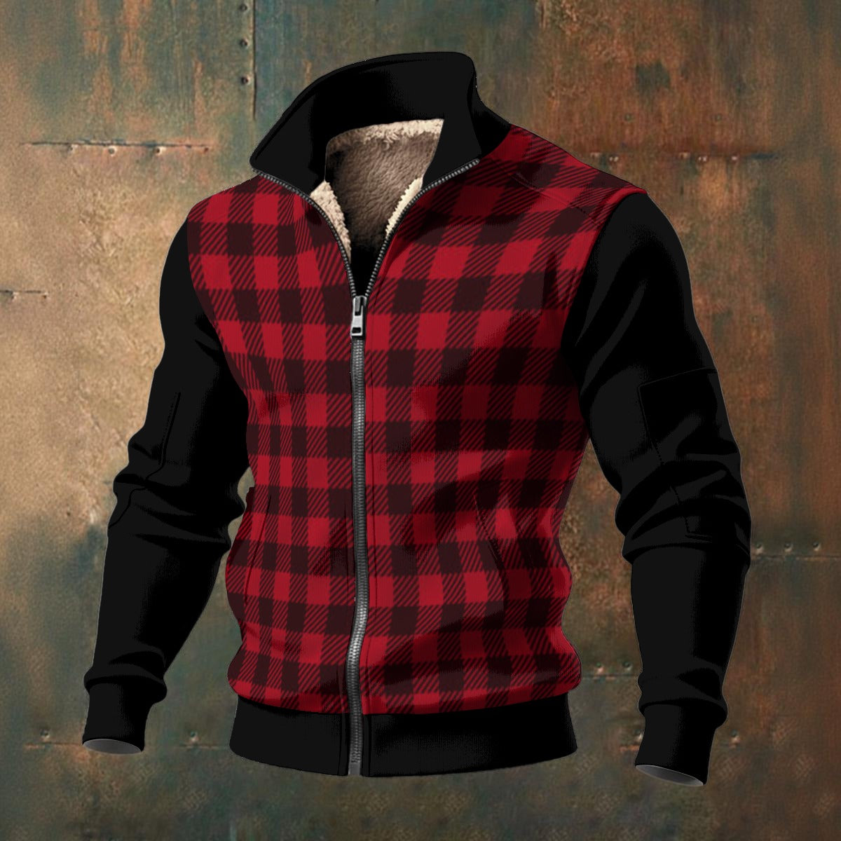 🧊“FrostFlex™ Knit Fleece — Built for Bold” Men's Fleece Zip Jacket