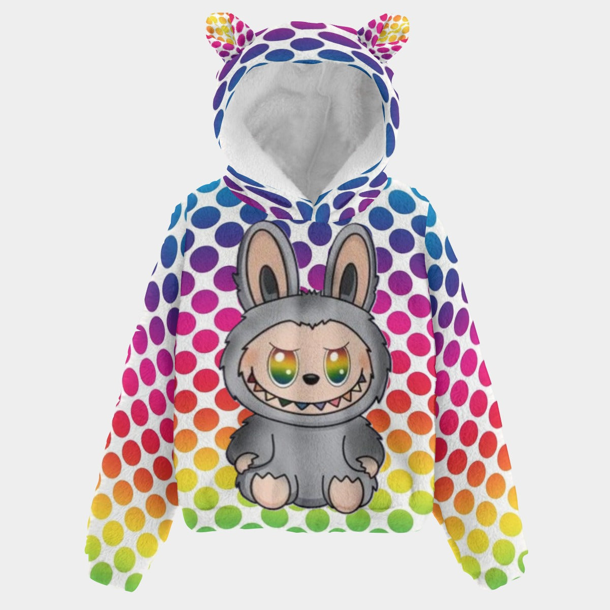 🐾 Labubu DotSnug™ Hoodie – Fleece, Ears & Full-On Cuteness  ✨ TRENDING ALERT