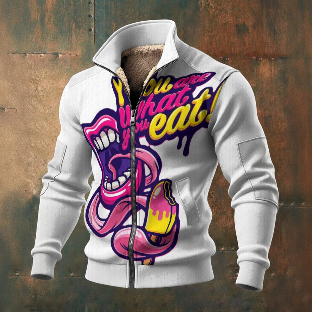 🧊“FrostFlex™ Knit Fleece — Built for Bold” Men's Fleece Zip Jacket