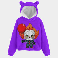 LABUBU STYLE -Purple It Pennywise Hoodie Ears