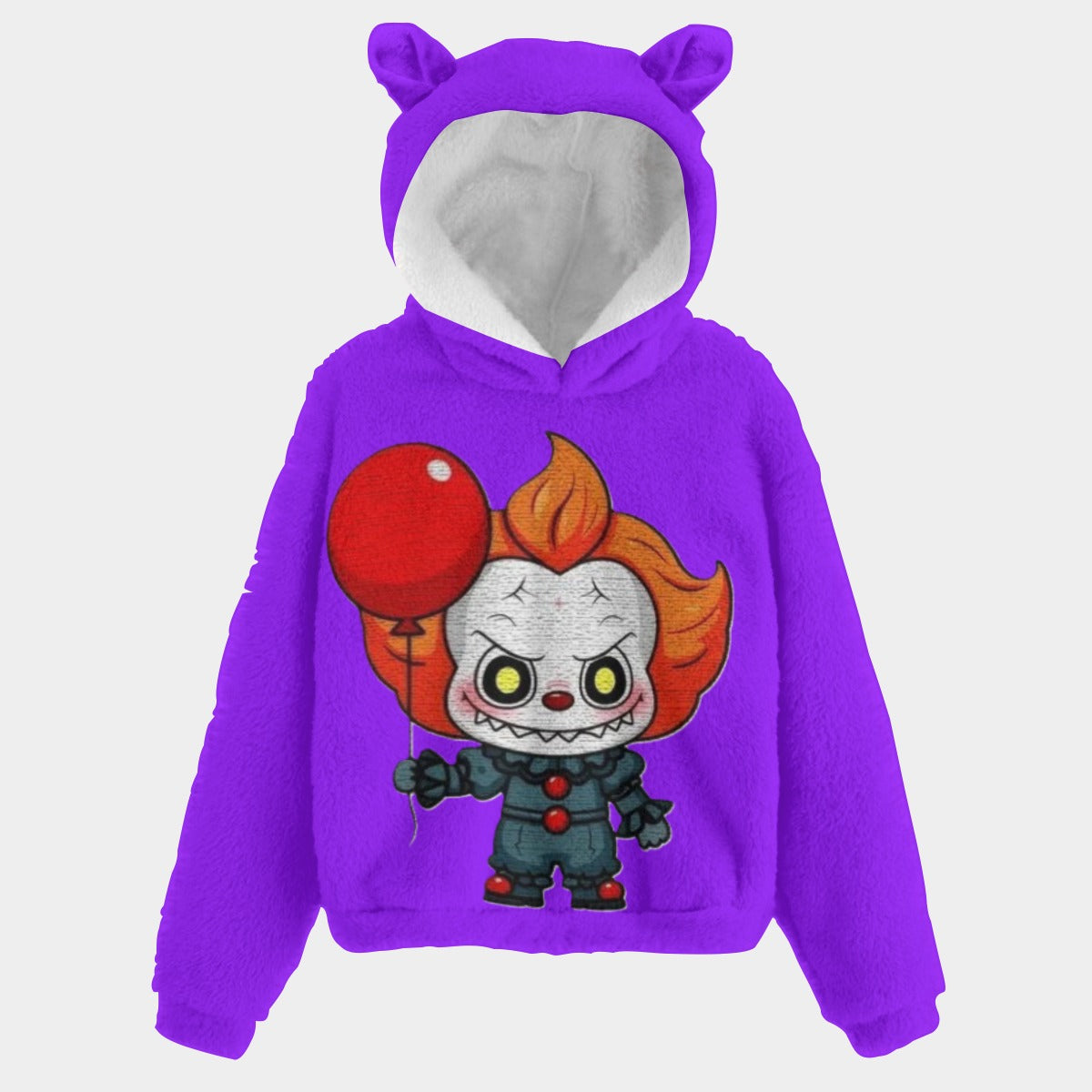 LABUBU STYLE -Purple It Pennywise Hoodie Ears