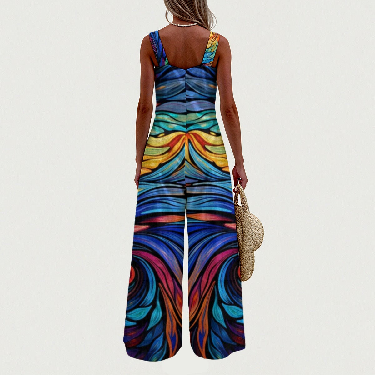 EXCLUSIVE DESIGNS-- Women's Wide-Leg Jumpsuit