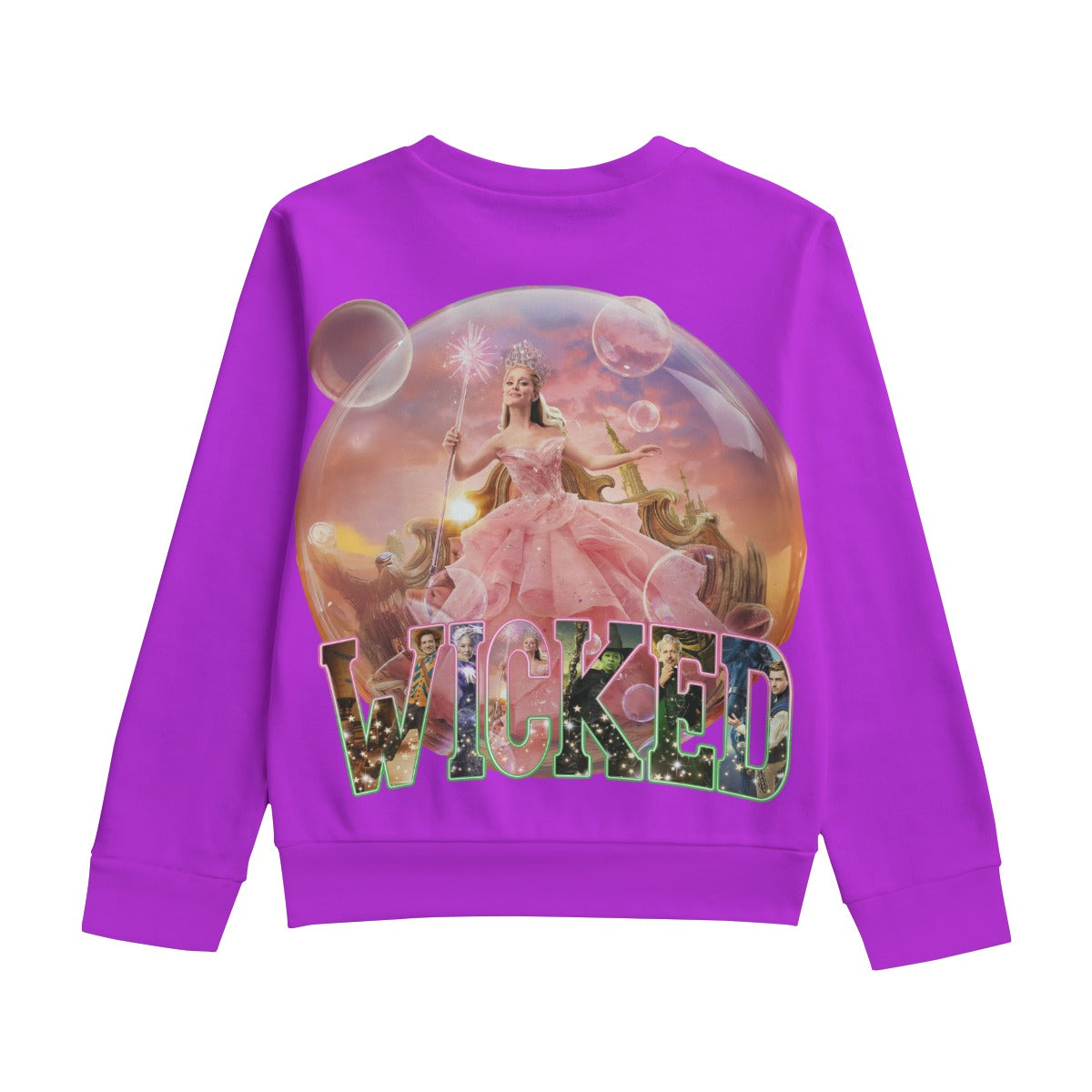 KID'S WICKED SWEATSHIRTS -“Glinda’s Bubble Magic Sweatshirt – Wickedly Cozy Cotton Comfort”