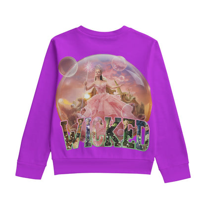 KID'S WICKED SWEATSHIRTS -“Glinda’s Bubble Magic Sweatshirt – Wickedly Cozy Cotton Comfort”