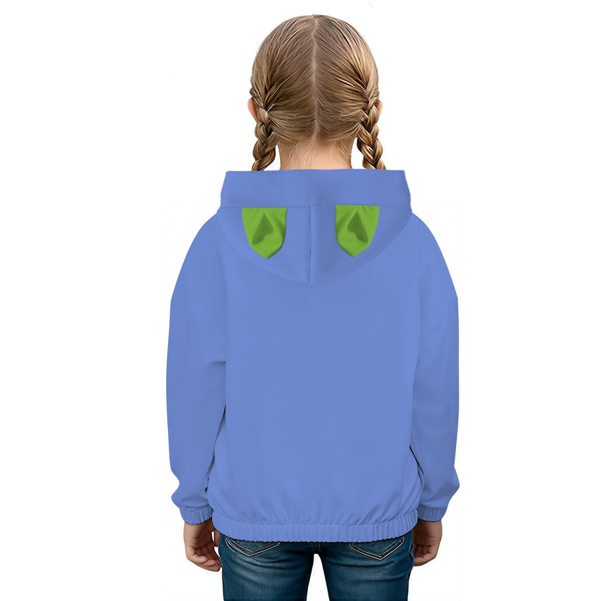 LABUBU GRINCH HOODED SWEATSHIRT - KIDS SWEATSHIRT HOODIE