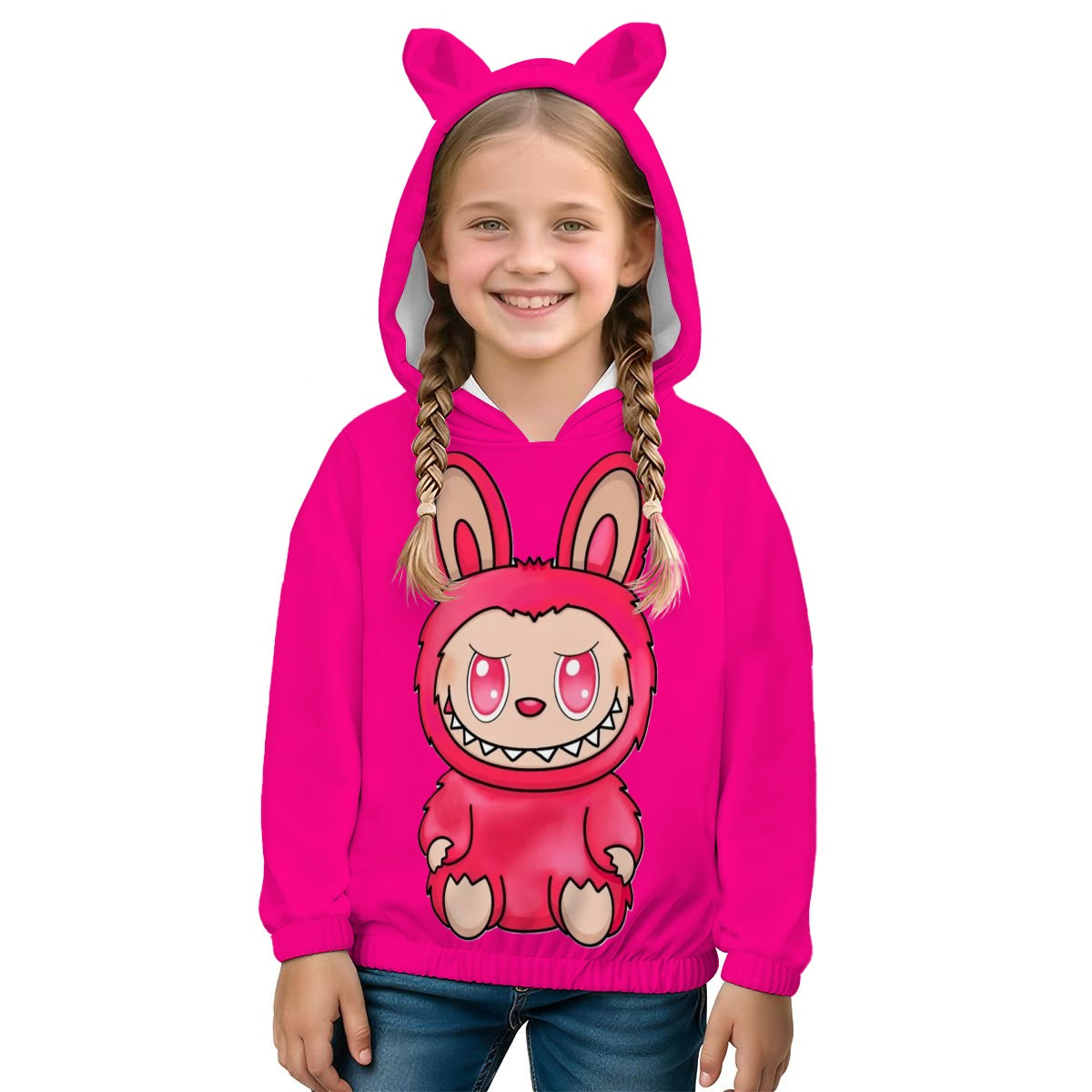 LABUBU HOODED SWEATSHIRT - KIDS SWEATSHIRT HOODIE