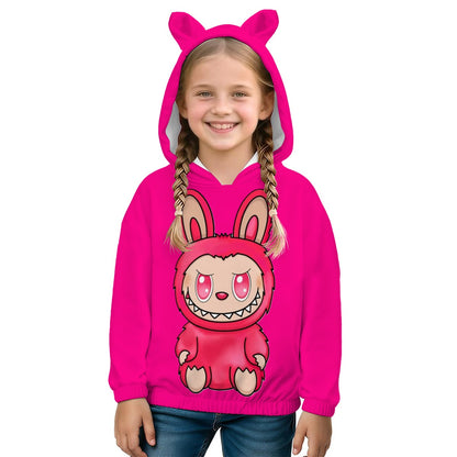 LABUBU HOODED SWEATSHIRT - KIDS SWEATSHIRT HOODIE