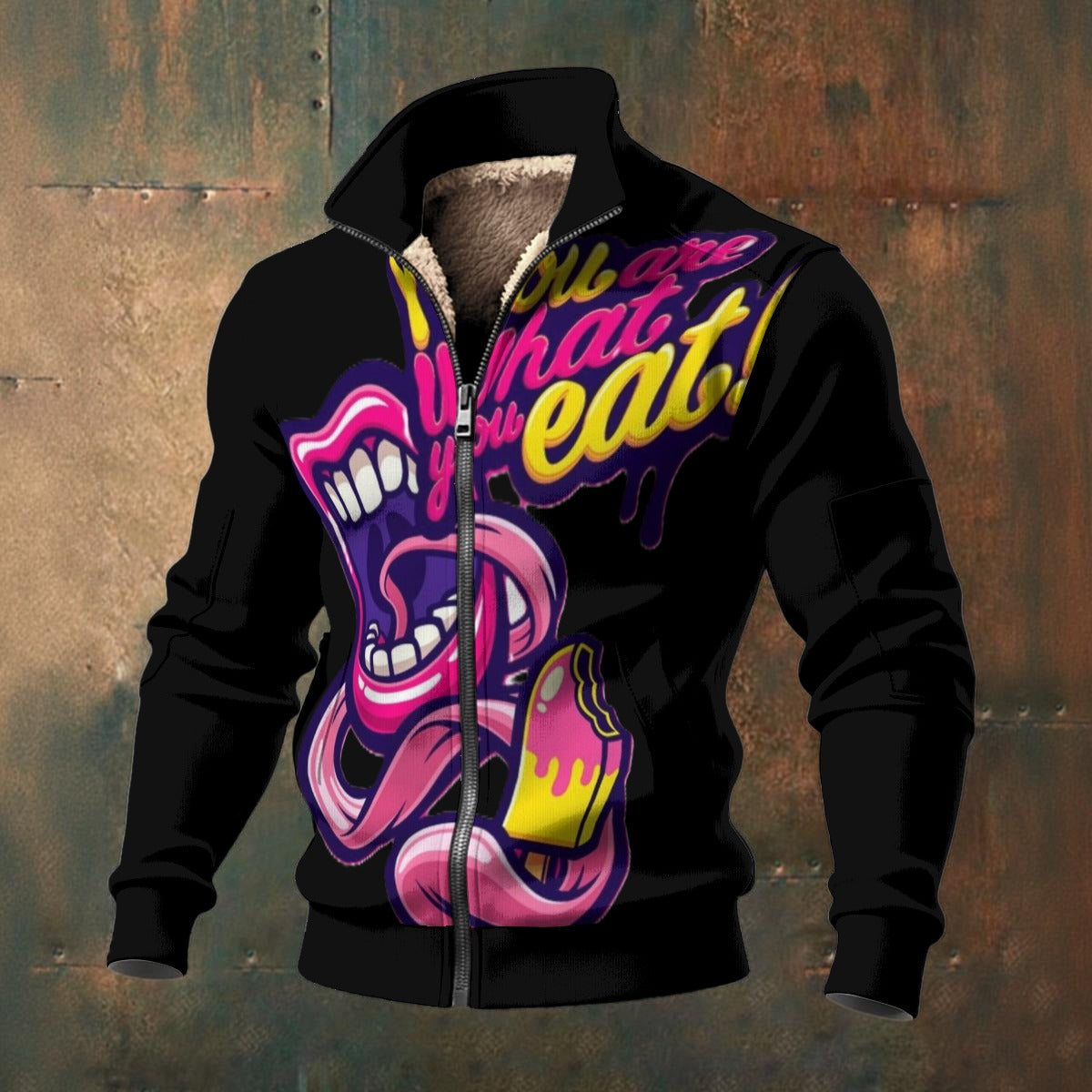 🧊“FrostFlex™ Knit Fleece — Built for Bold” - Men's Fleece Zip Jacket