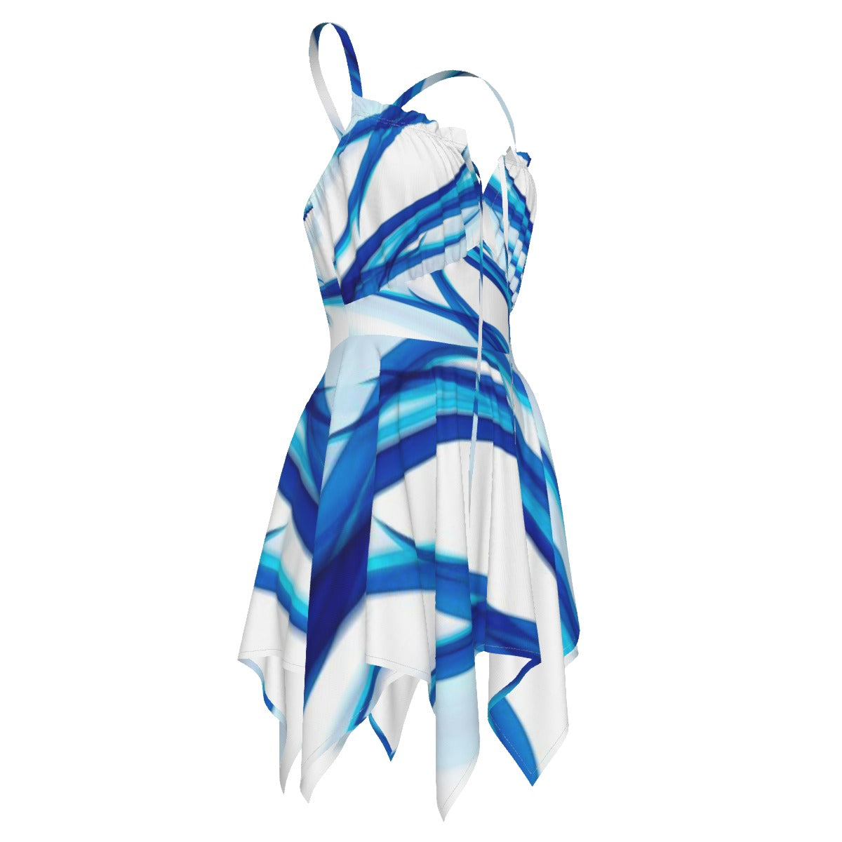 Exclusive Designs Women's Slip Dress (Blue Waves)