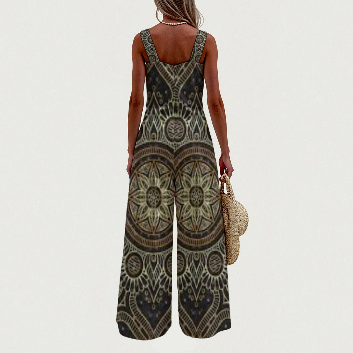 EXCLUSIVE DESIGNS-- Women's Wide-Leg Jumpsuit