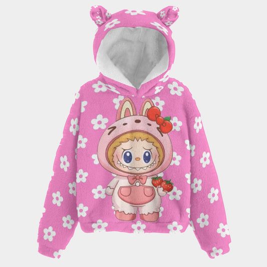 🧸 Title: Labubu SnugglePop™ Hoodie – Cute, Cozy & Ear-Resistible