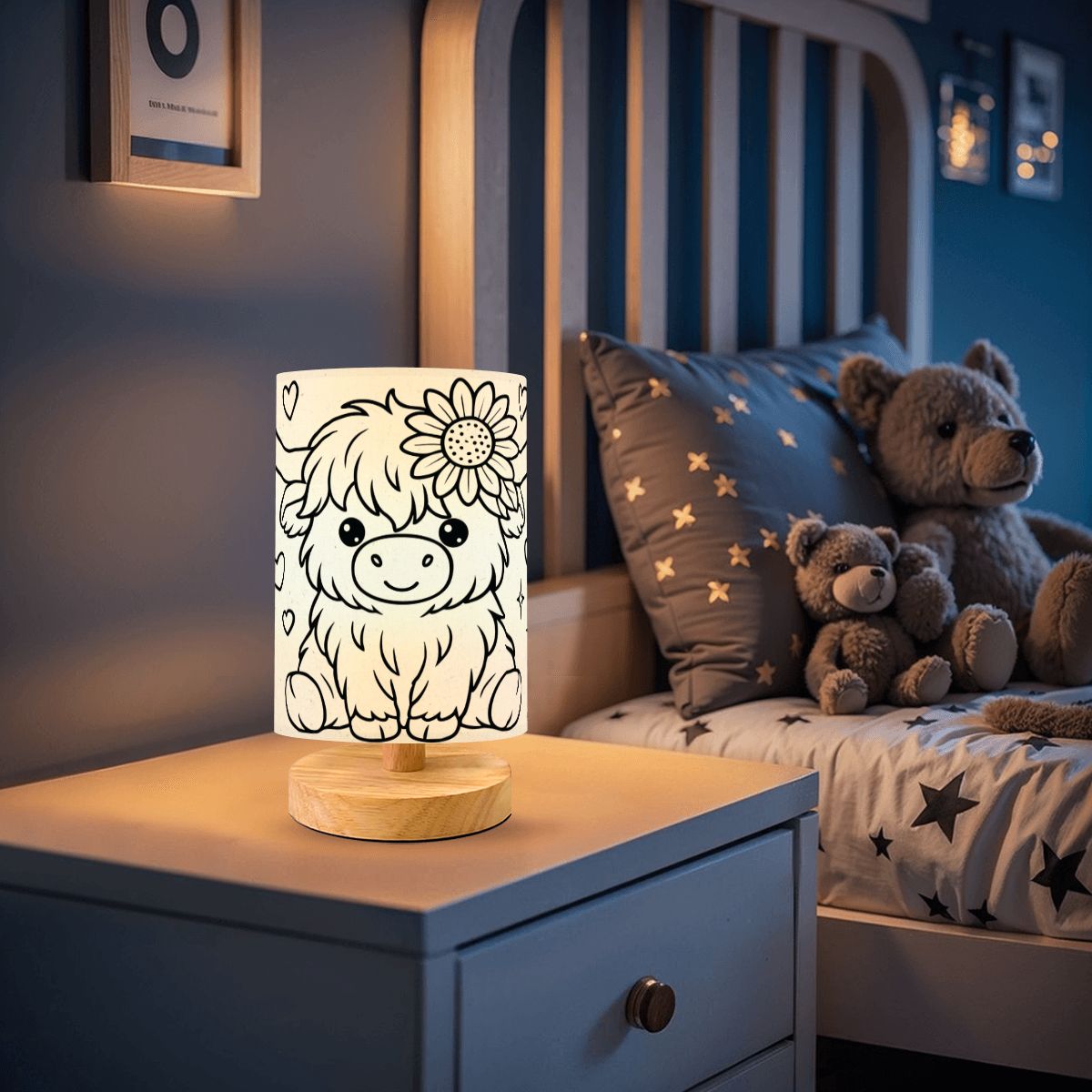 The Lamp that Broke The Internet and Hearts! Baby Calf -DIY Paintable Table Lamp