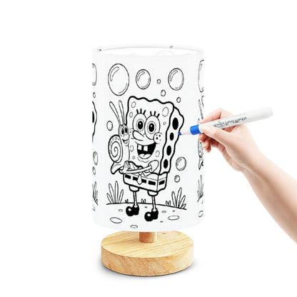 Fun for Kids! Colorable/Paintable Lamp - DIY Paintable Table Lamp