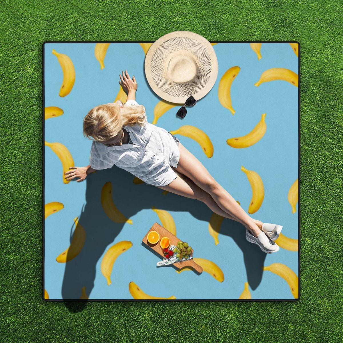 Bananana Design Outdoor Picnic Blanket