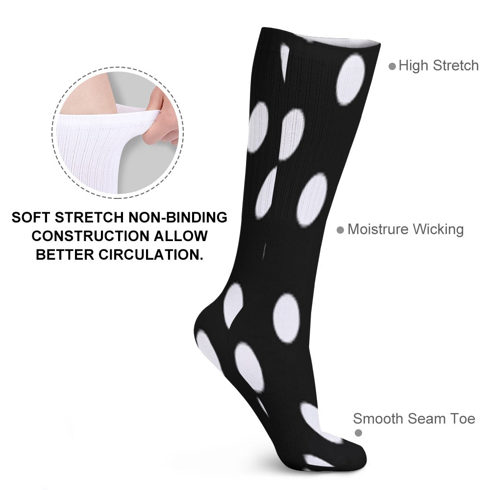 The Viral - POLKA DOT BREATHABLE STOCKINGS — PACK OF 5 (SAME PATTERN)