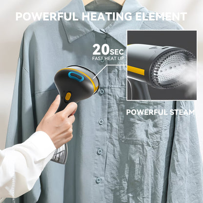 1100W Handheld Hanging Ironing Machine with 20s Fast Heating, Equipped with A Cleaning Brush And A 10.14oz Large Capacity Water Tank. Home Steam Ironing Machine Is A Must-have Tool for Wrinkle Removal During Travel And Clothing Care for Business