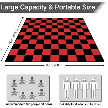 Outdoor Beach/Picnic Blanket Checker Board Design