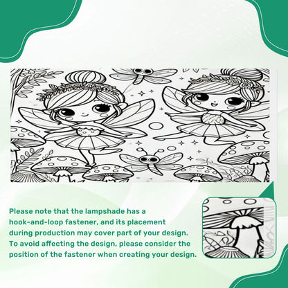 KIDS FAVE! Colorable/Paintable Lamps-DIY Paintable Table Lamp W/REMOTE