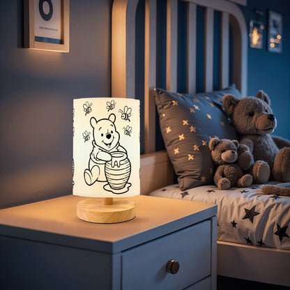 Kids Love Them! The Colorable/Paintable Lamps-DIY Paintable Table Lamp