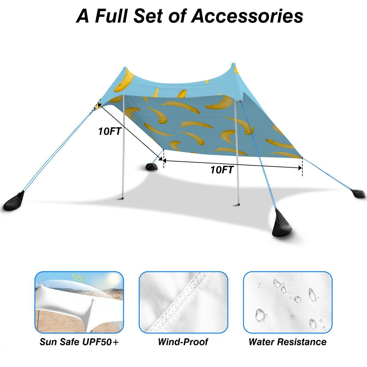 Bananas Beach Canopy - Beach Tent