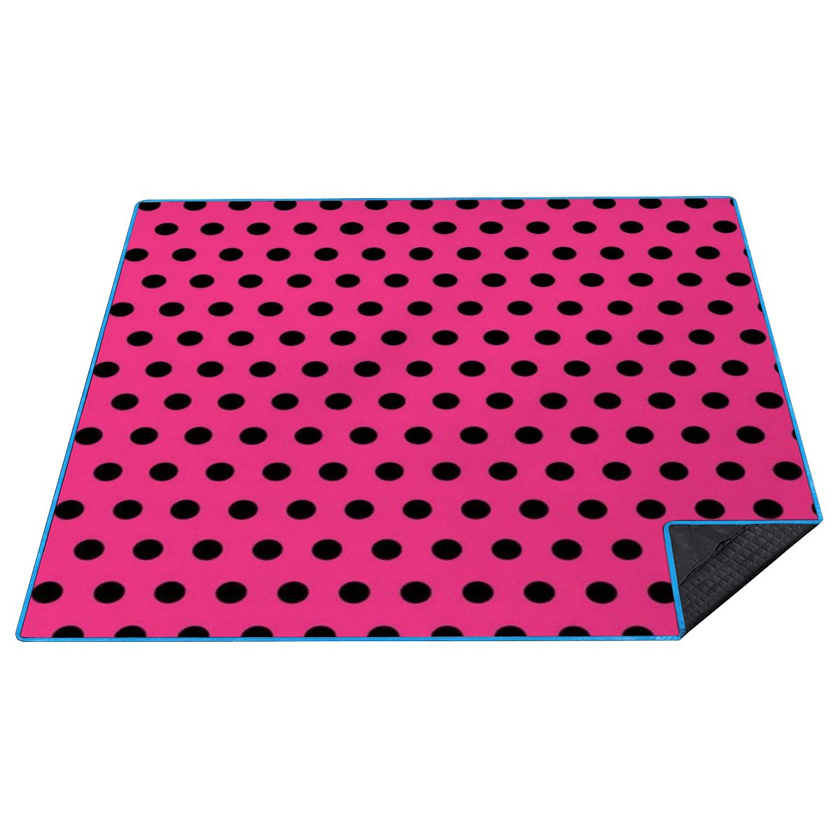 Outdoor Beach/Picnic Blanket Polka Dot Designs (HOT PINK)