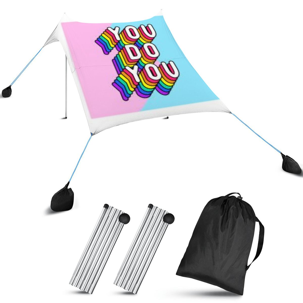 Beach Canopy Rainbow YOU DO YOU Design