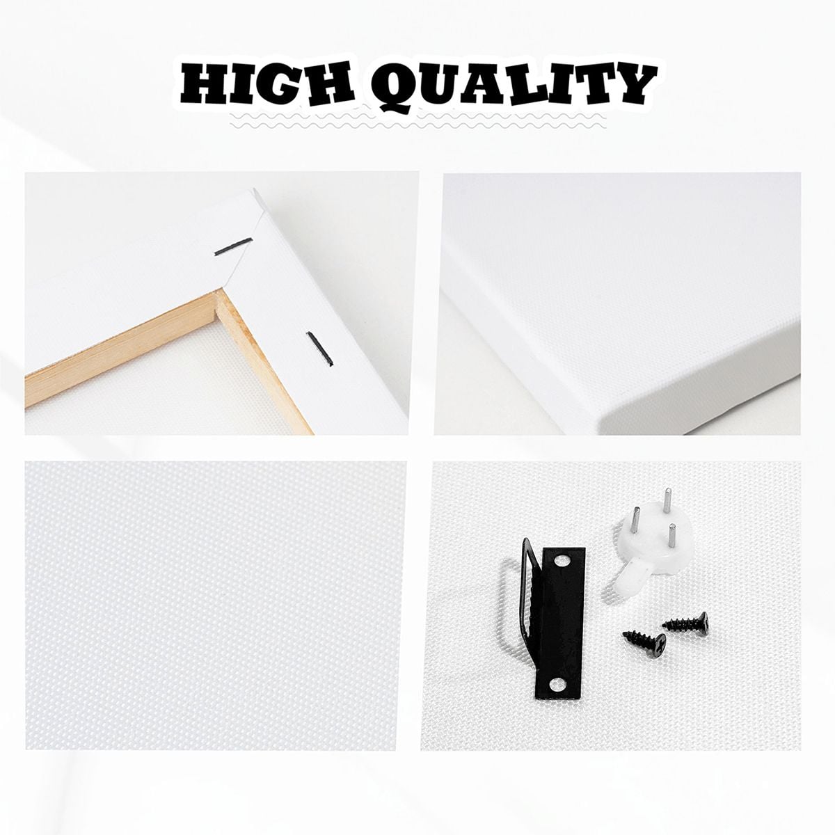 READY TO PAINT Graphic Framed Canvas Painting, Framed Canvas Painting (2:3) (Vertical)