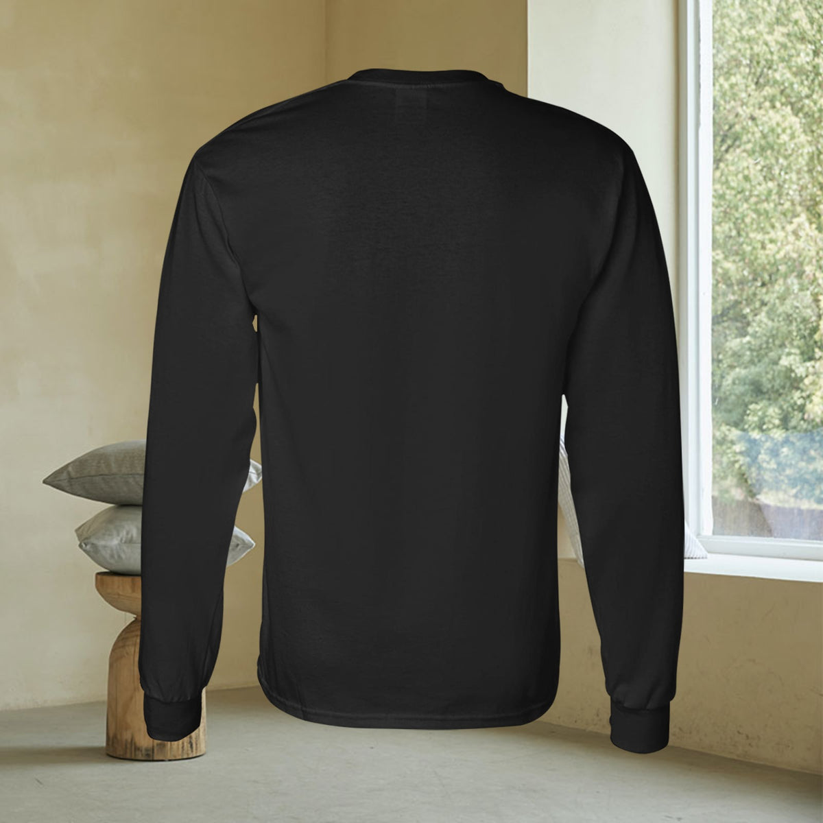 🎄“Resting Grinch Face” Long Sleeve Tee – Men’s Christmas Mischief Shirt - MENS CHRISTMAS SHIRTS  - Men's Long Sleeve T-shirt (GRINCH CHRISTMAS SHIRTS)