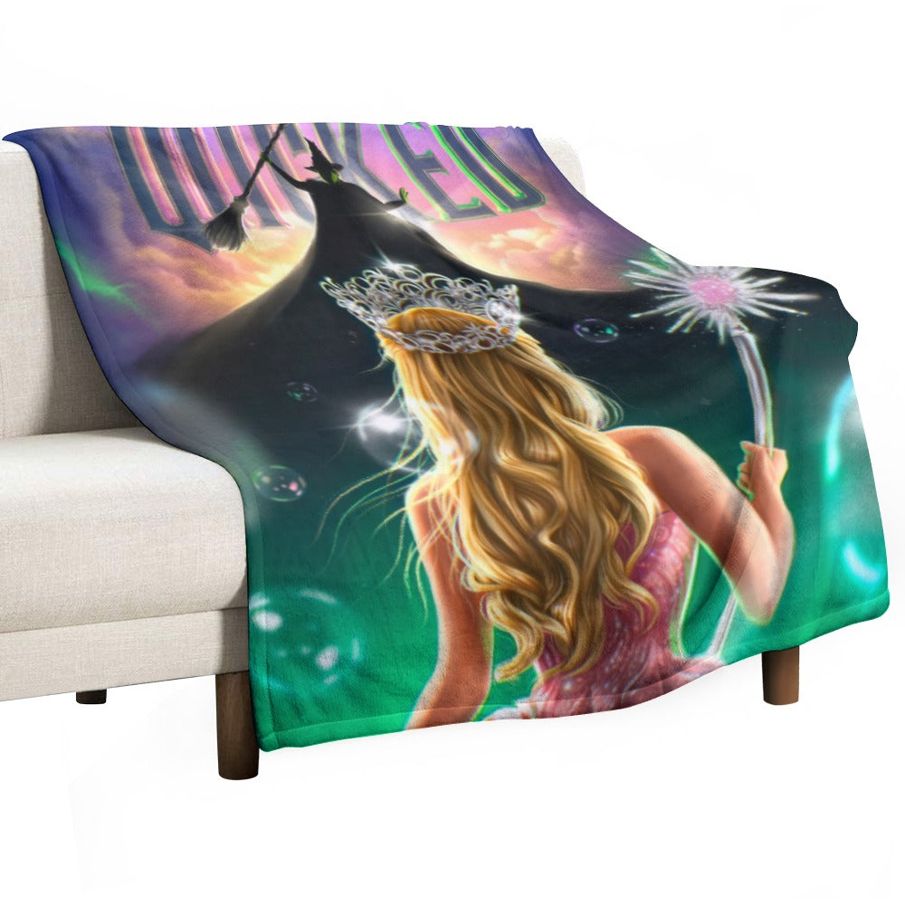 “Exclusive WICKED Flannel Blanket – Ultra‑Soft Magic in Multiple Designs & Sizes”