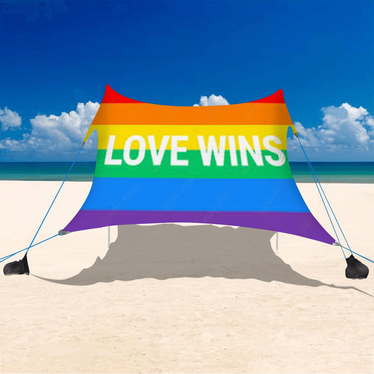 Love Wins Rainbow -Beach Canopy/Beach Tent
