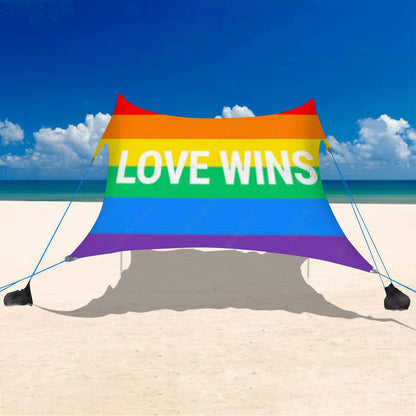 Love Wins Rainbow -Beach Canopy/Beach Tent