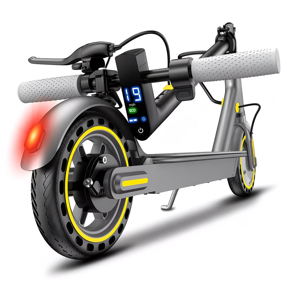 Foldable Electric Scooter 350W Motor, 8.5" Solid Tires, Display, 3-Speed, Large Battery - Portable -Scooter for Urban Commuting, Suitable for Adults