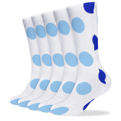 The Viral - POLKA DOT BREATHABLE STOCKINGS — PACK OF 5 (SAME PATTERN)