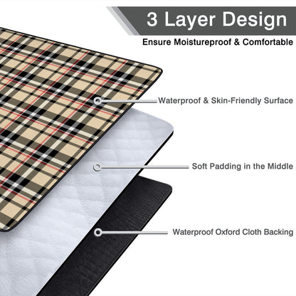 Outdoor Beach/Picnic Blanket - Plaid Design