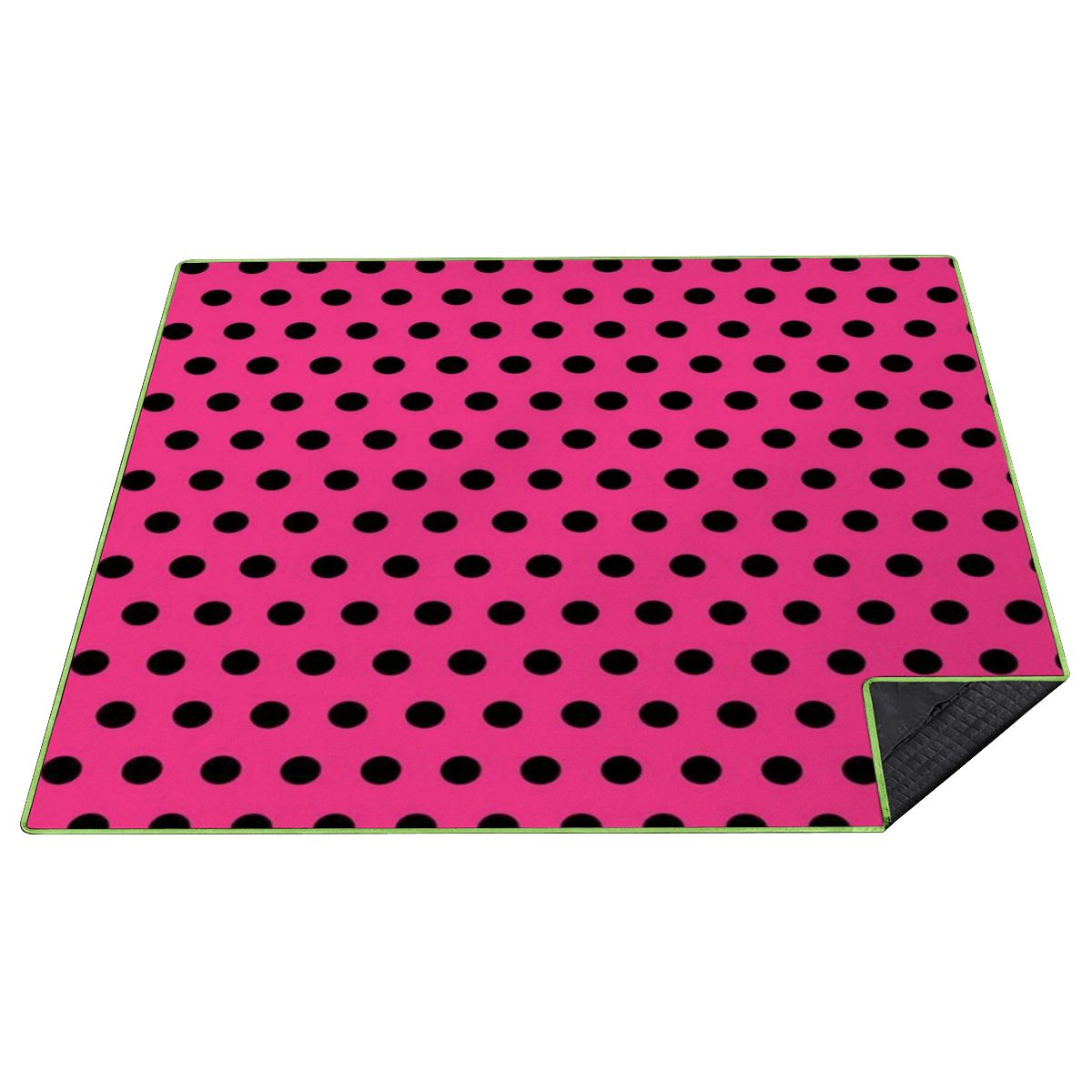 Outdoor Beach/Picnic Blanket Polka Dot Designs (HOT PINK)