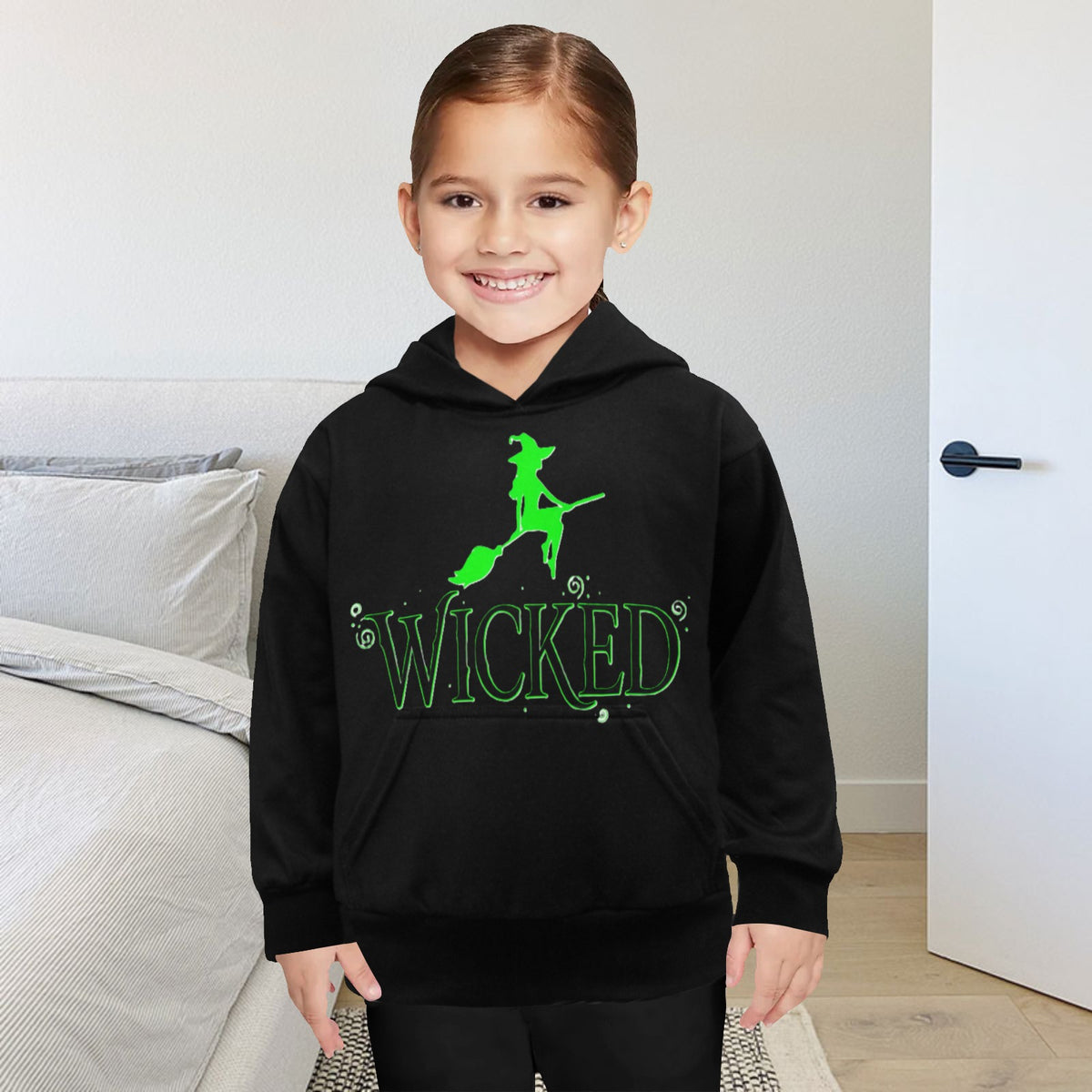 EXCLUSIVE DESIGNS: WICKED -  Little Girls' Long Sleeve Hoodie