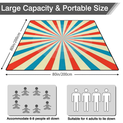 Outdoor Beach/Picnic Blanket - Big Top Circus Design