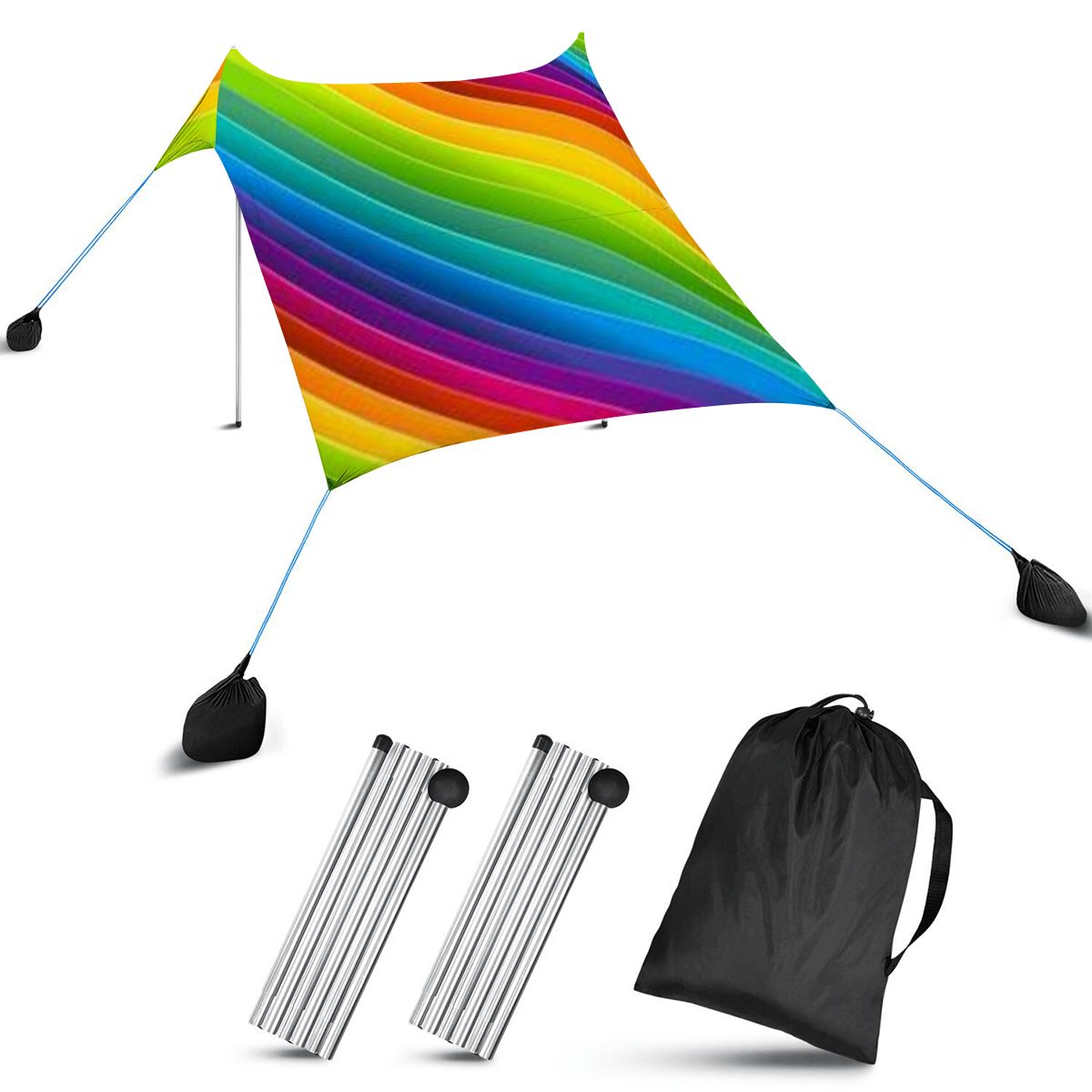 Beach Canopy Rainbow Design -Beach Tent